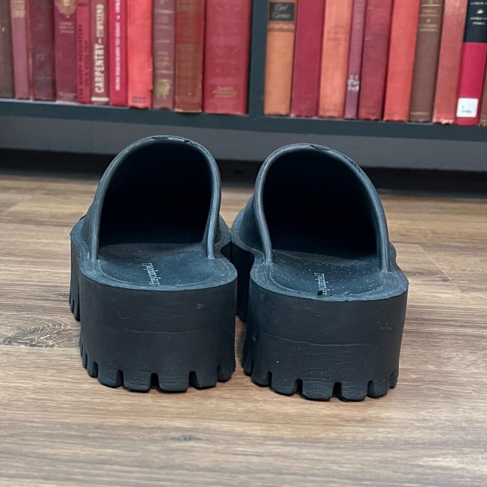 Jeffrey Campbell Black Chunky Platform Clogs - Picture 4 of 11